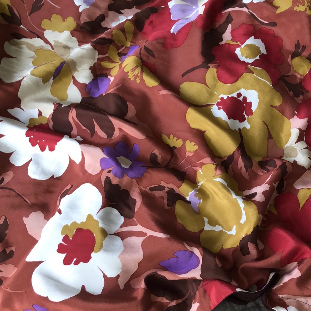 Huge scarf cover shawl floral